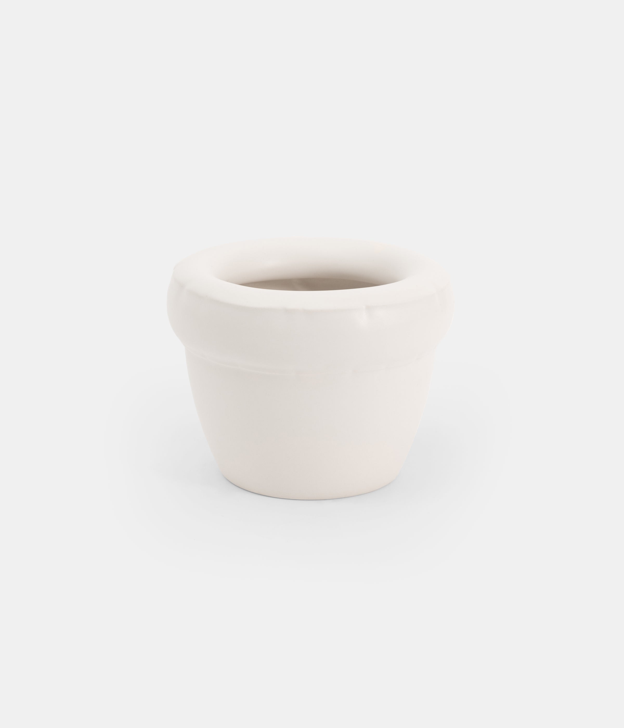 Small Planter 'LOUIS' Matte - Bone