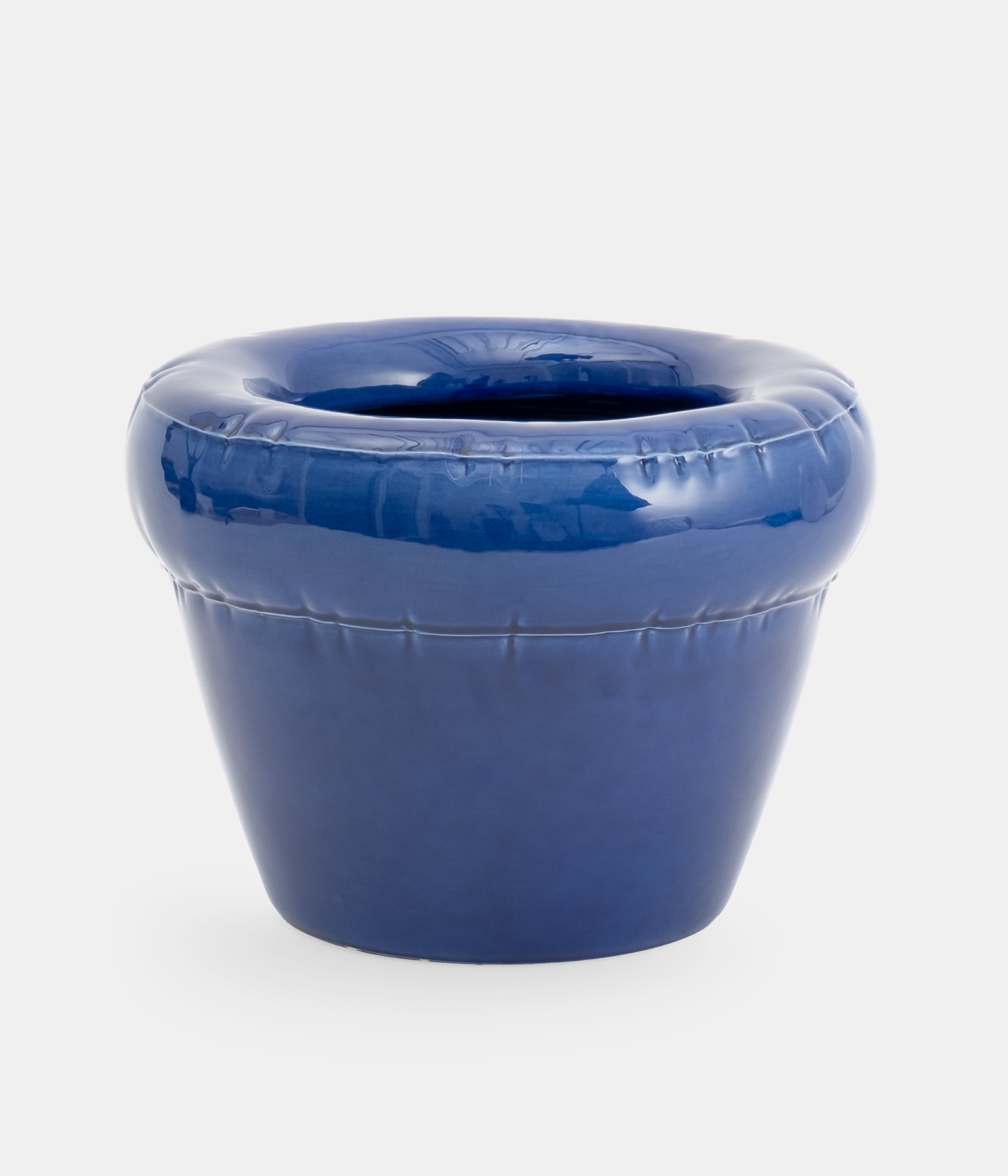 Planter 'PIERRE' Gloss - Indigo