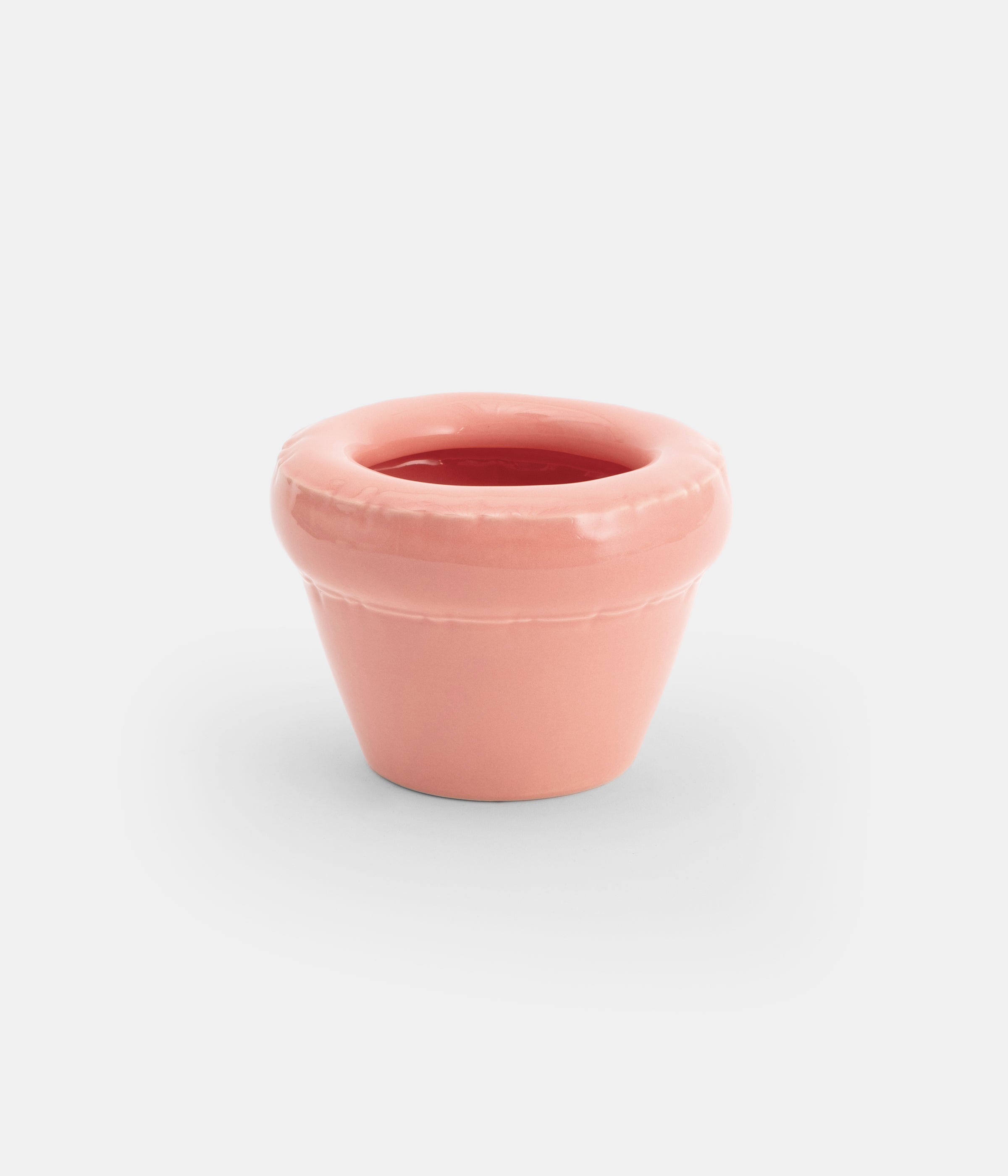 Small Planter 'LOUIS' Gloss - Flamingo