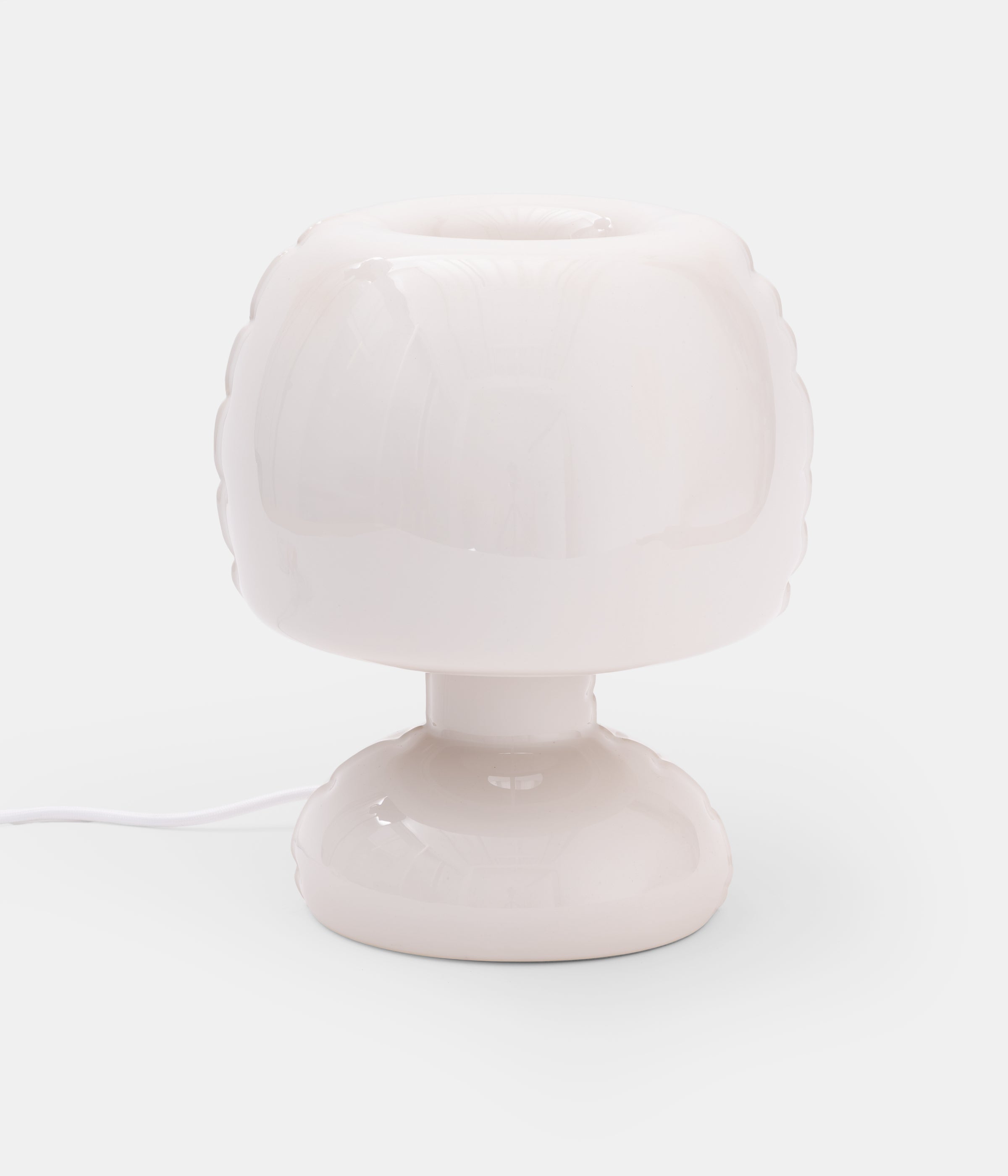 Table Lamp 'FREDDY' Gloss - Bone