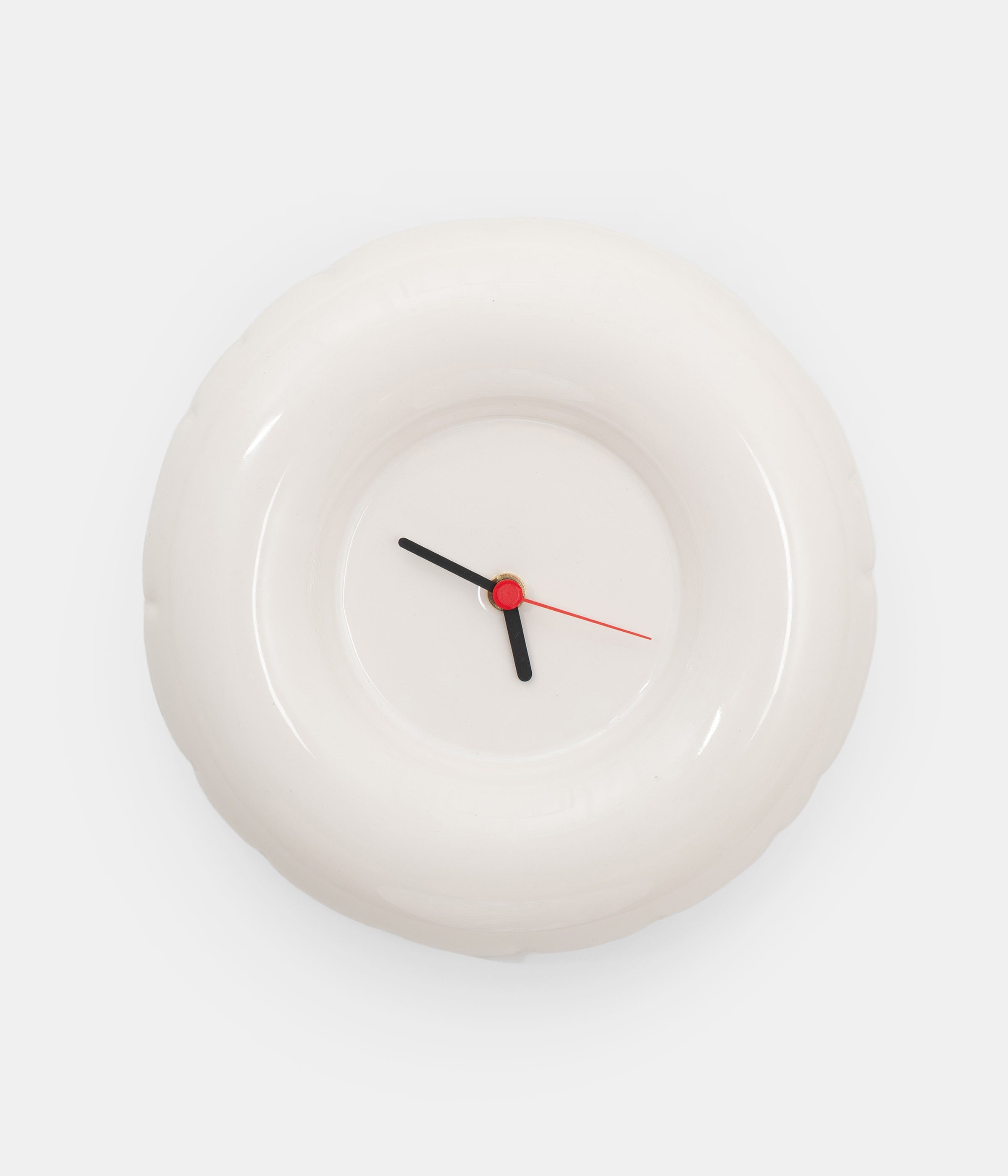 Clock 'HOLLY' Gloss - Bone