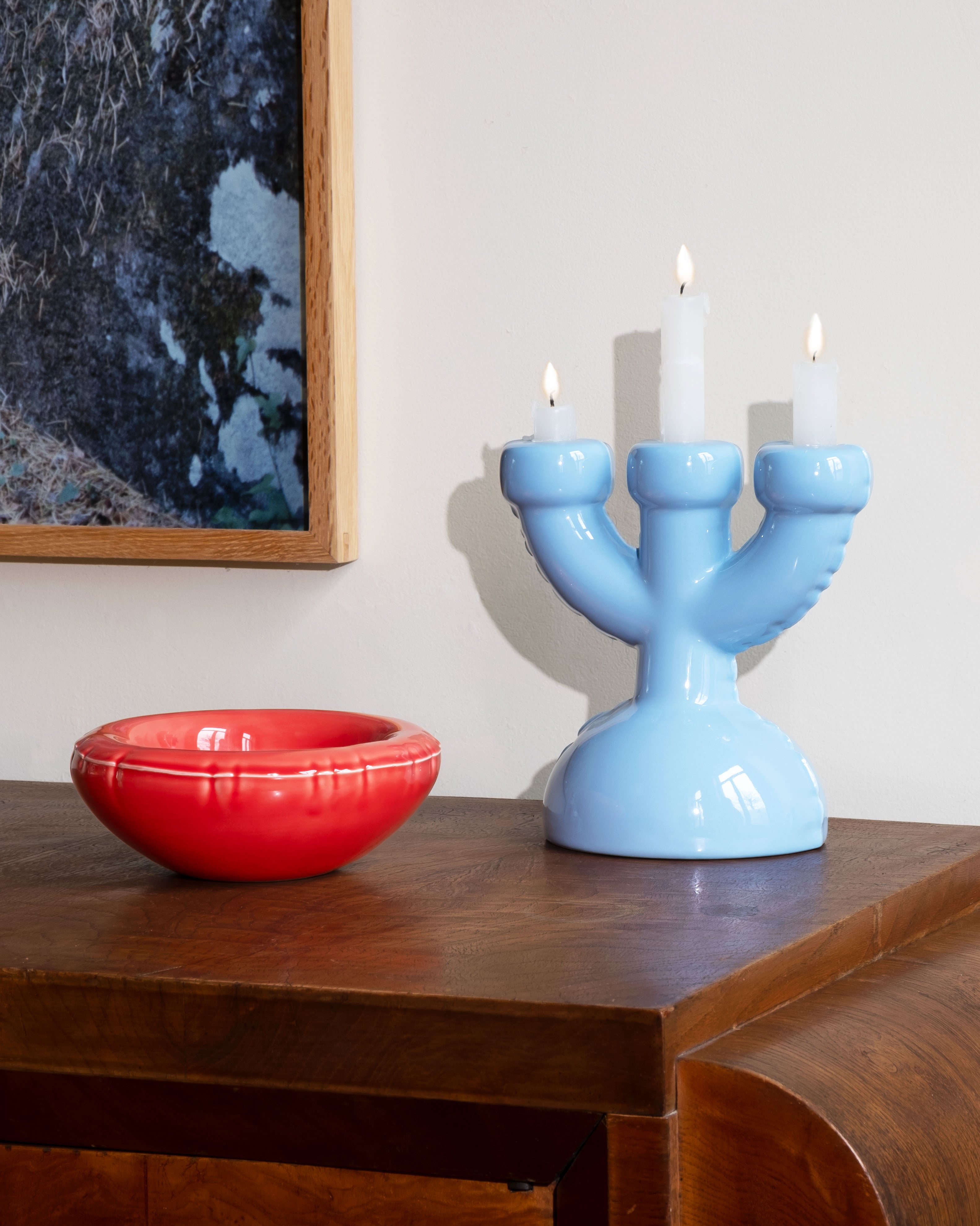 Candelabra 'ERIC' Gloss - Bone