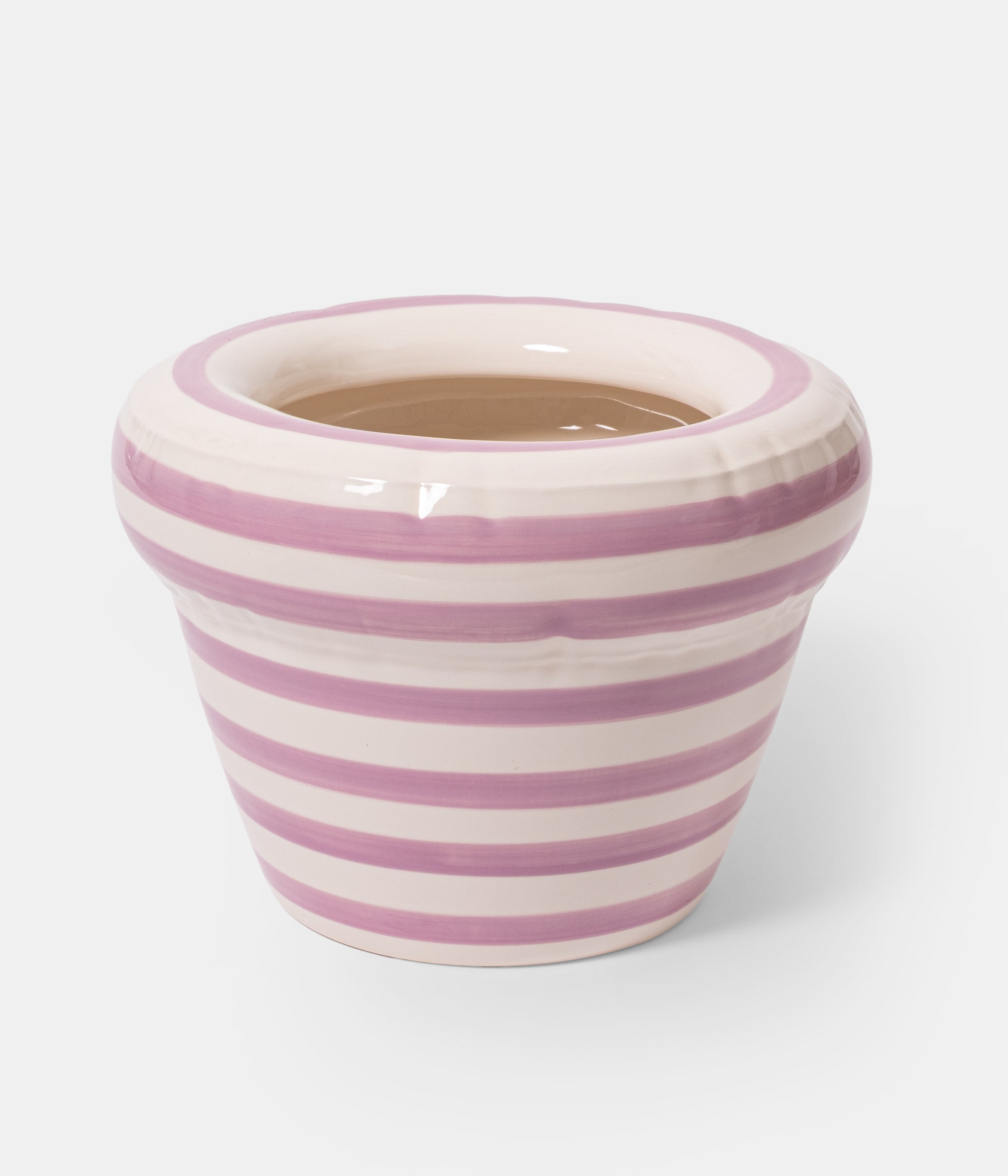 Planter 'PIERRE' Stripes - Lavender