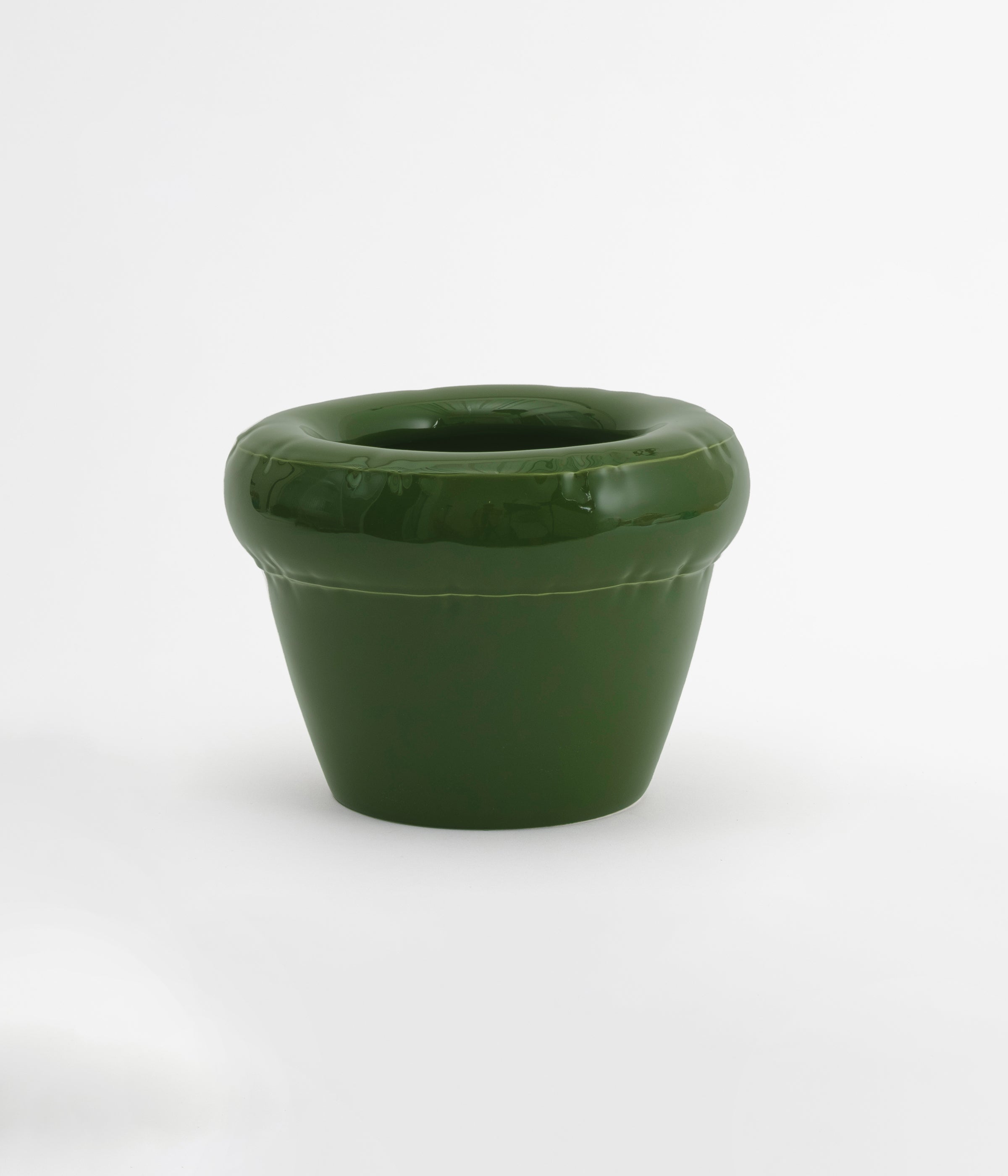 Small Planter 'LOUIS' Gloss - Moss