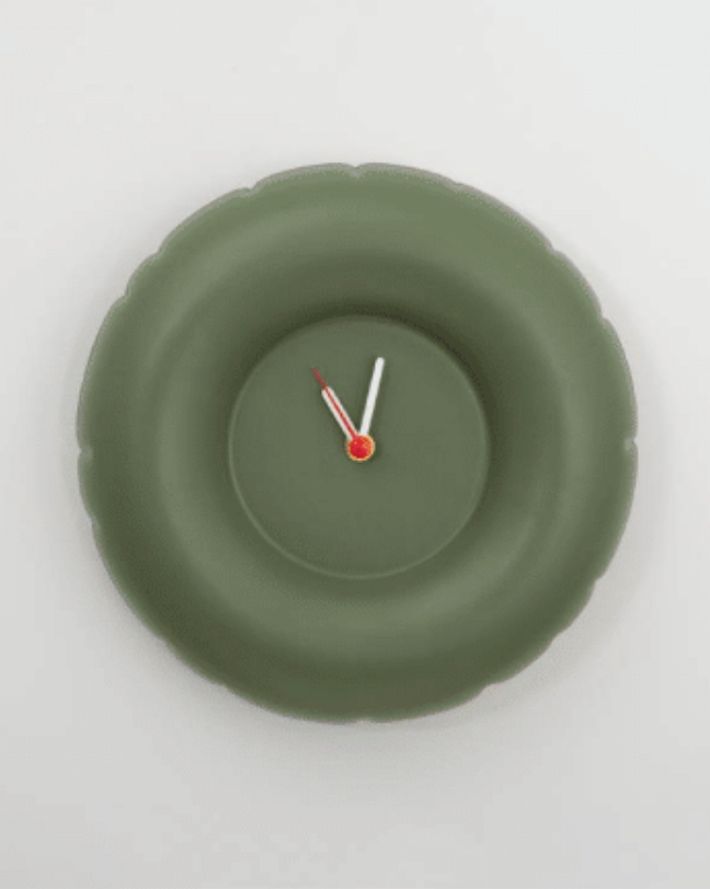 Clock 'HOLLY' Gloss - Moss