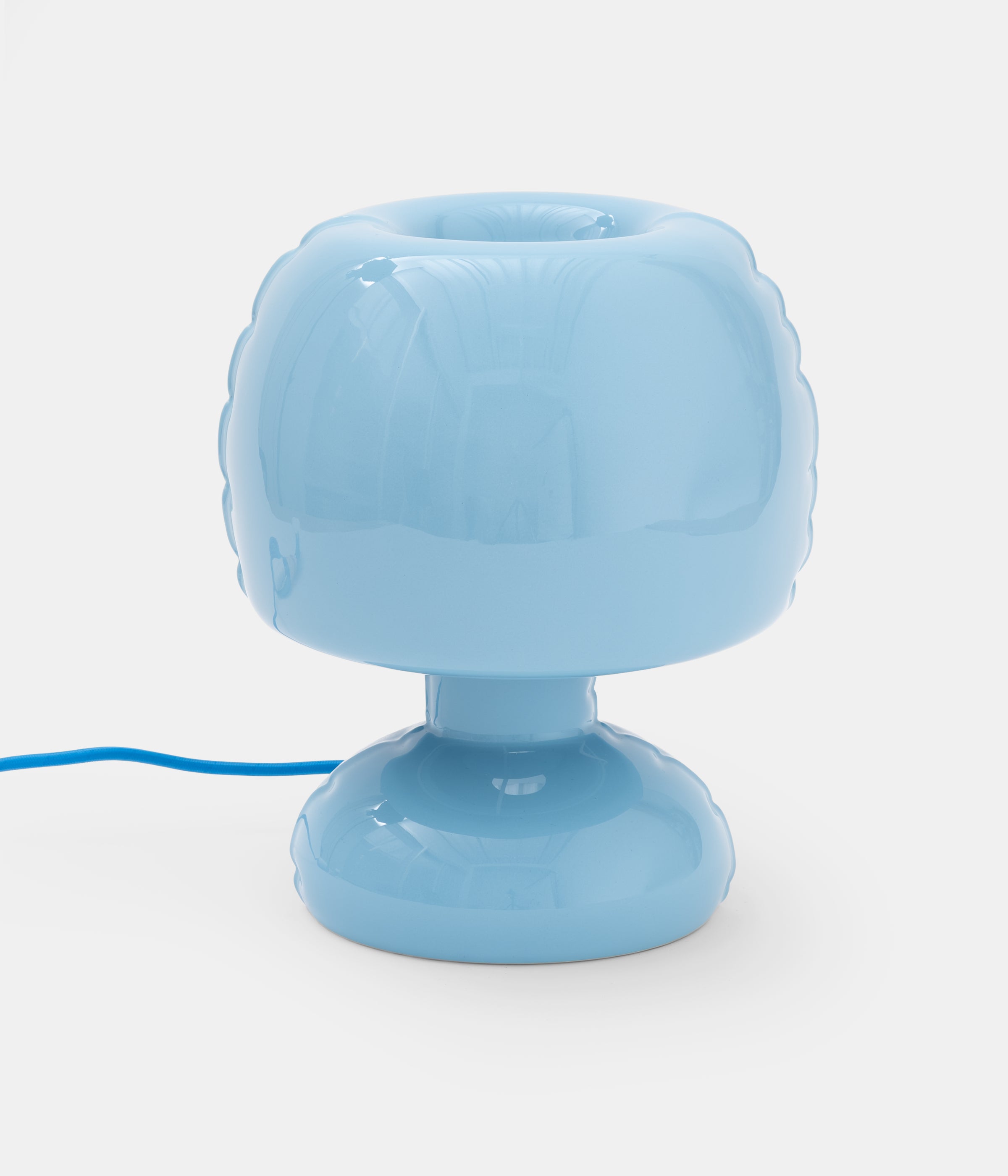 Table Lamp 'FREDDY' Gloss - Sky