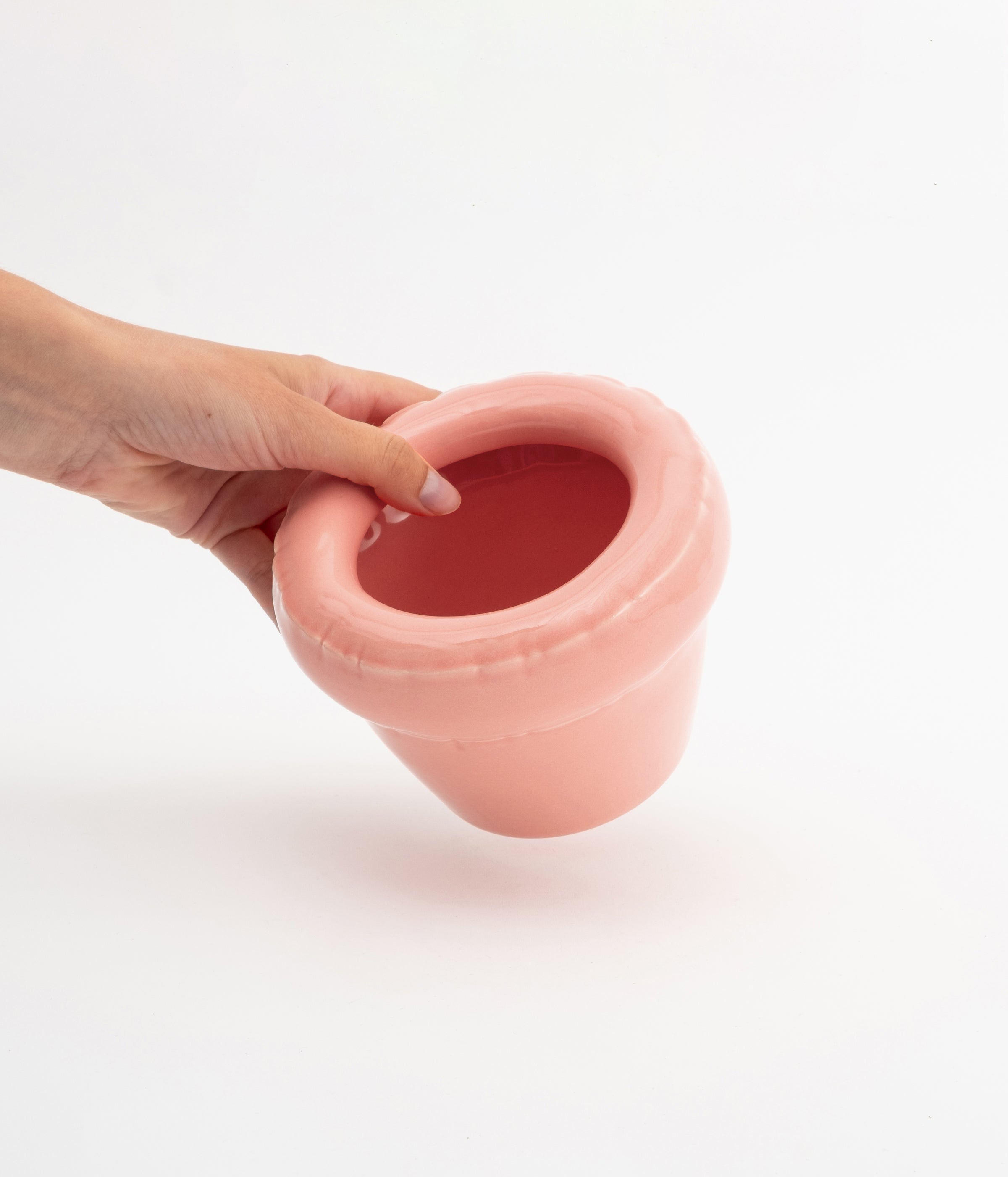 Small Planter 'LOUIS' Gloss - Bubblegum