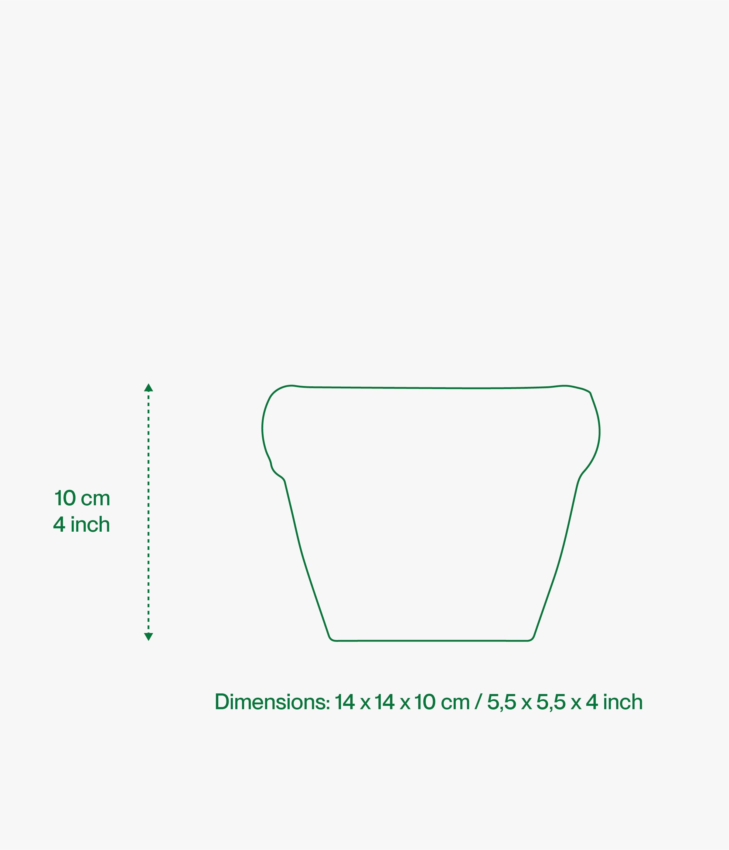 Small Planter 'LOUIS' Stripes - Lemon