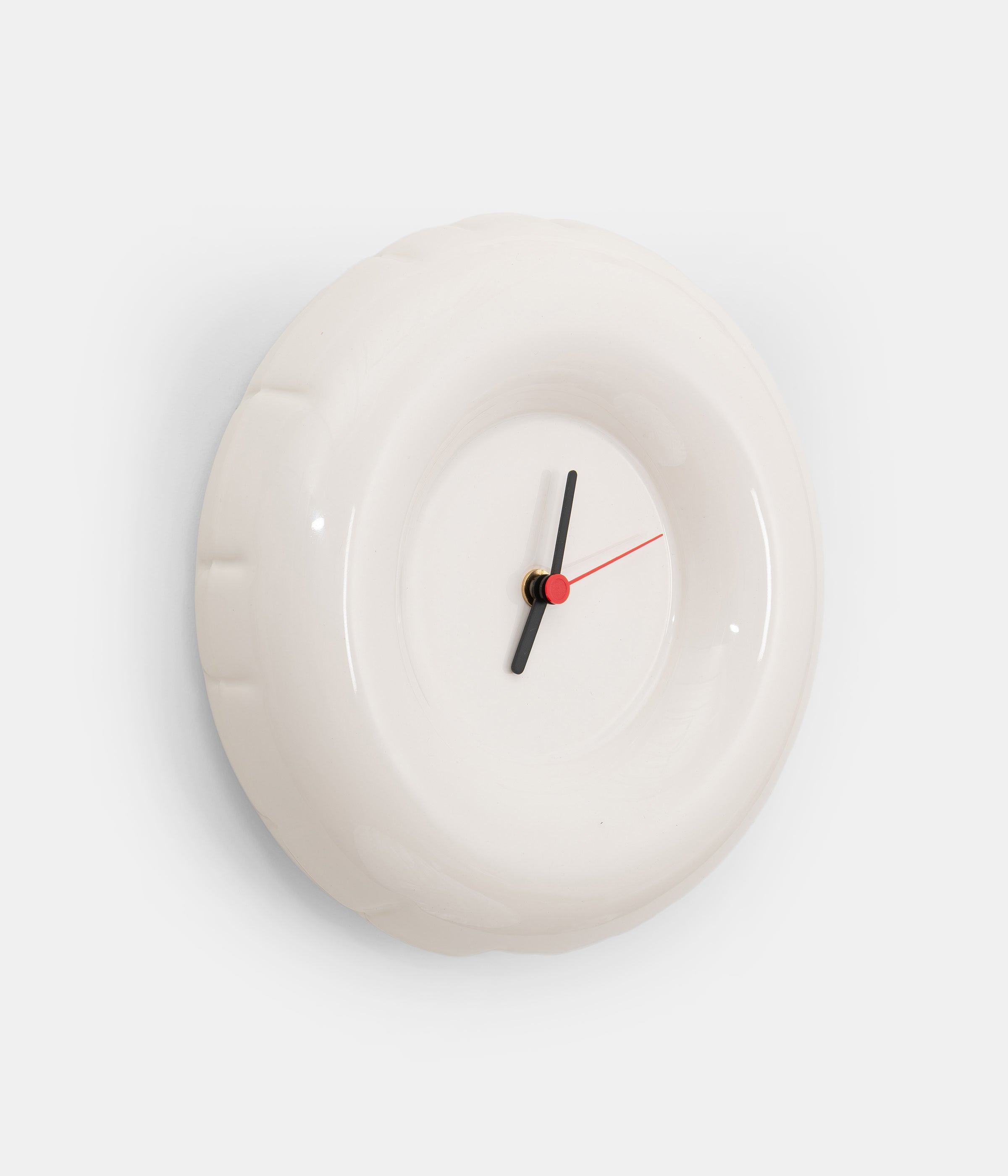 Clock 'HOLLY' Gloss - Bone