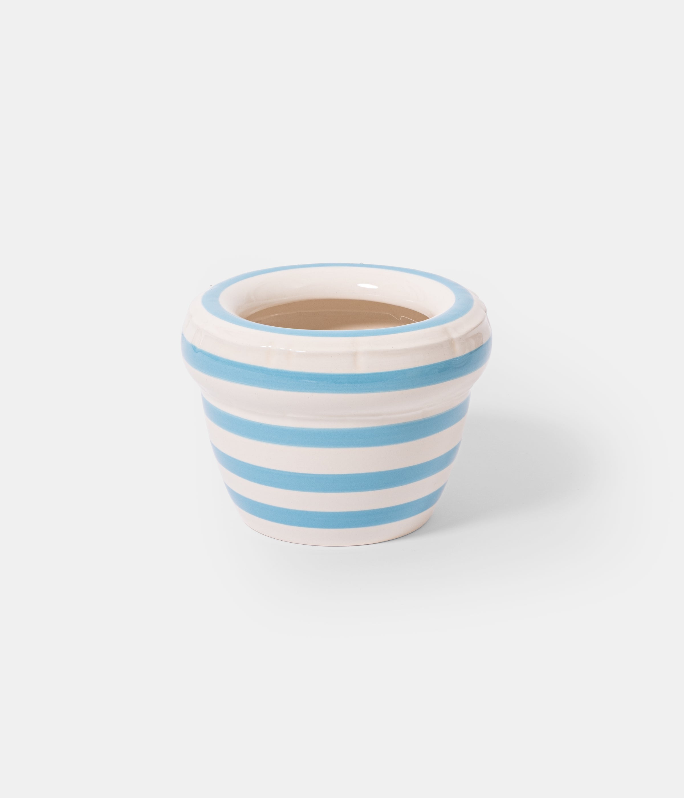 Small Planter 'LOUIS' Stripes - Ocean
