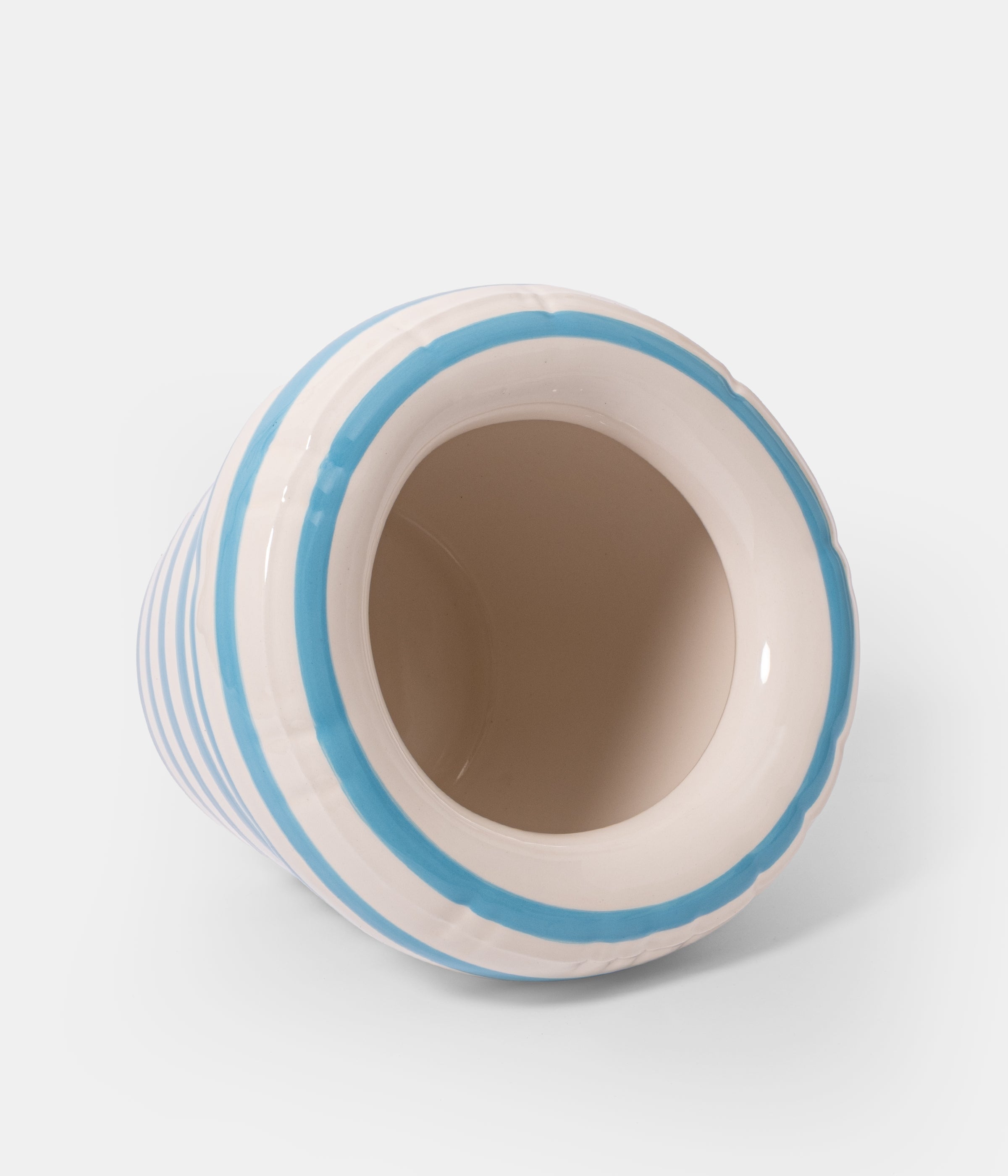 Planter 'PIERRE' Stripes - Ocean